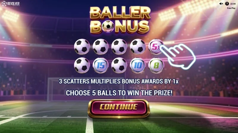 Trophy Spins World Cup 26 - ızgara ve kupanın bulunduğu ana ekran