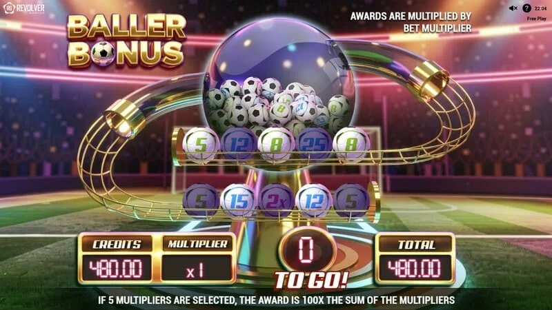 Trophy Spins World Cup 26 - Baller Bonus turunun başlatılması